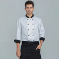 Tesme Chef Overalls Long Sleeve Kitchen Clothes for Hotels Catering Western Restaurants Top Factory Restaurant Bar Uniforms