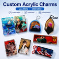 CNAWO Make Your Own Design Custom Printed Acrylic Liquid Acrylic Block/ Custom Printed Acrylic Charms