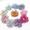 Sweet Printing Butterfly Mesh Scrunchies Women Romantic P Pink Scrunchies Transparent Tulle Organza Hair Tie Hair Accessories