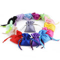 8*11Cm Small Mini Multi Colors Silk Feel Pouch Custom Printed Logo Accept Satin Drawstring Bag for Party Wedding Gifts Storage