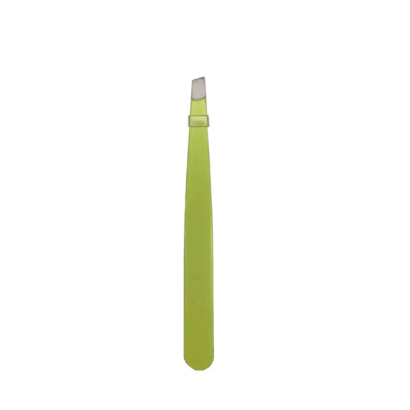 Eyebrow Tweezers Slanted Stainless Steel Angled Slanted Brow Applicator Private Label
