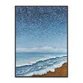 Handmade Blue Artwork Modern Seascape Picture Abstract Scenery Acrylic Customizable Sizes Canvas Painting Wall Art
