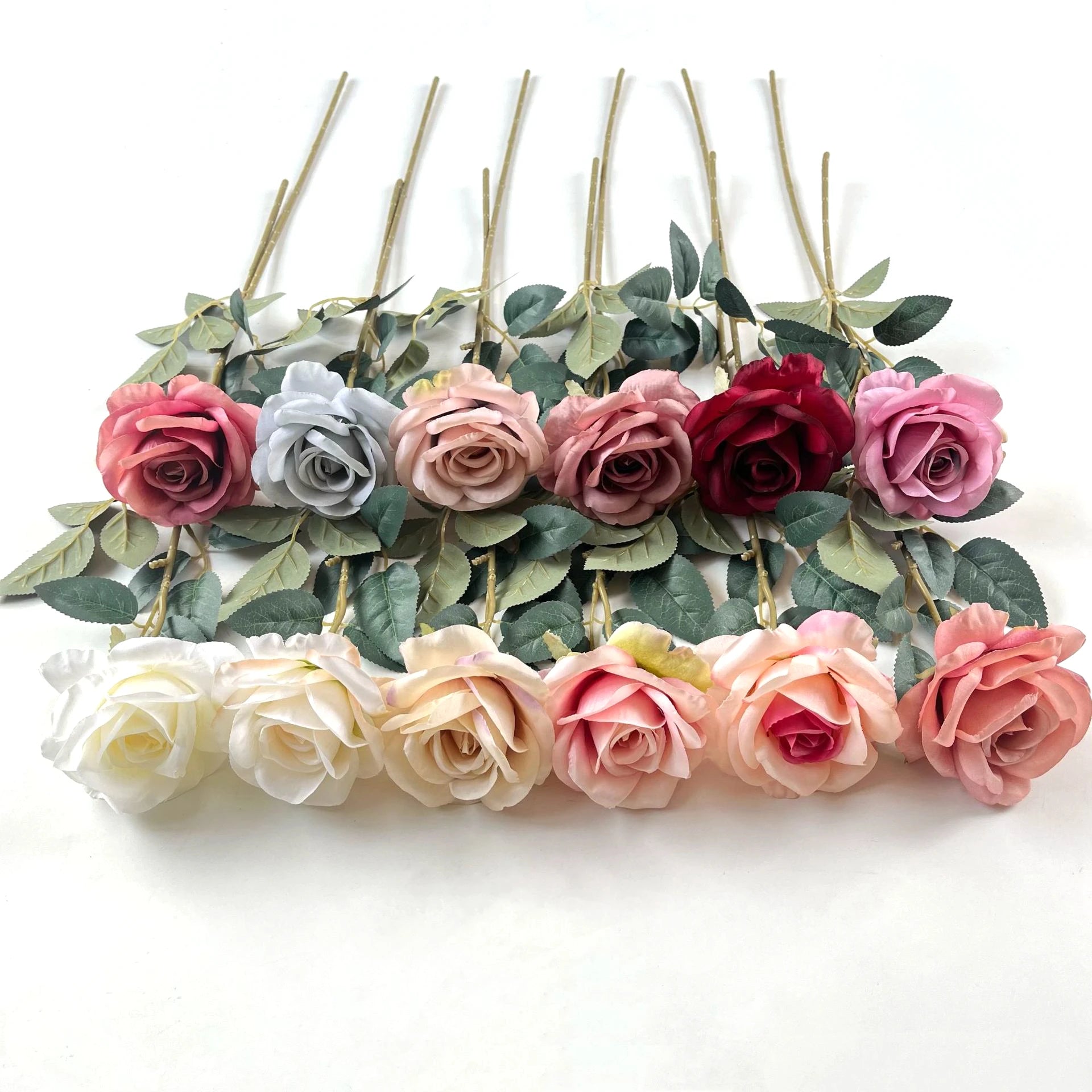New Style 11cm Silk Artificial Rose Flowers for Wedding Home Decor