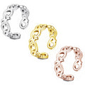 Stainless Steel Toe Ring for Women Girl 18K Gold Plated Jewelry Adjustable Open Tail Stacking Rings Summer Beach Foot Jewelry
