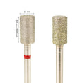 Grinding Head Burrs Pedicure Safety Efile Wholesale 5.0*9.0mm Big Barrel Manicure Russian Cuticle Nail Drill Bits Diamond