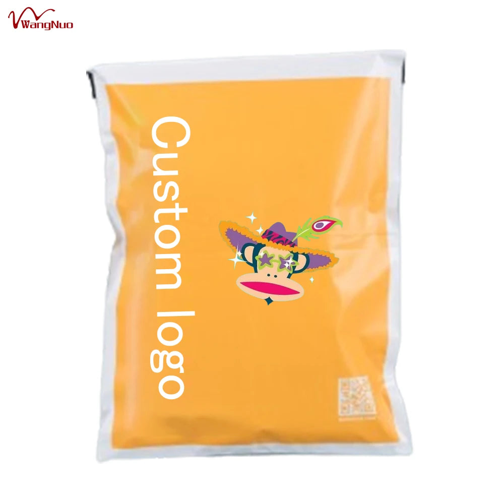 Customized A4 C6 A6 Large Self Seal Black Sticker Packing List Envelope Polymailer Packaging Envelope