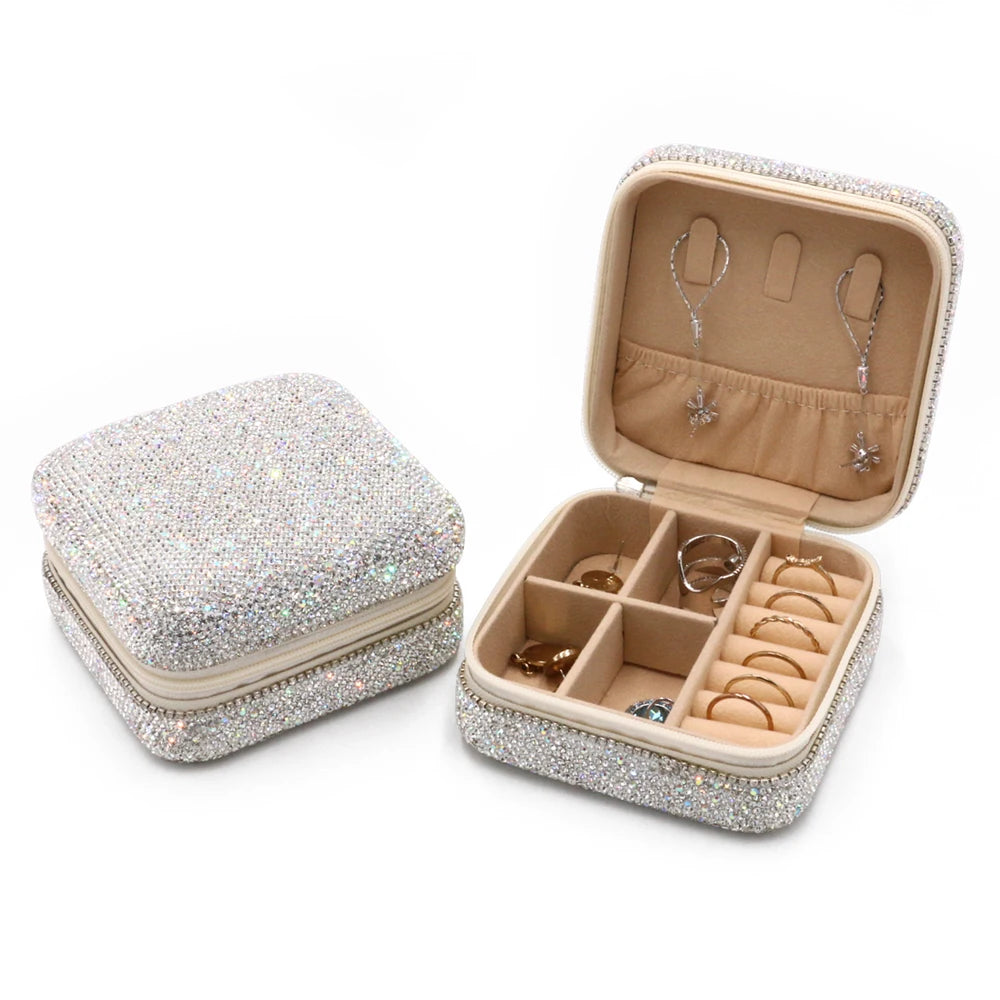 Jewelry Gift Box Wholesale Packaging Cute Travel Organizer Storage case Protective Jewelry Box in Stock