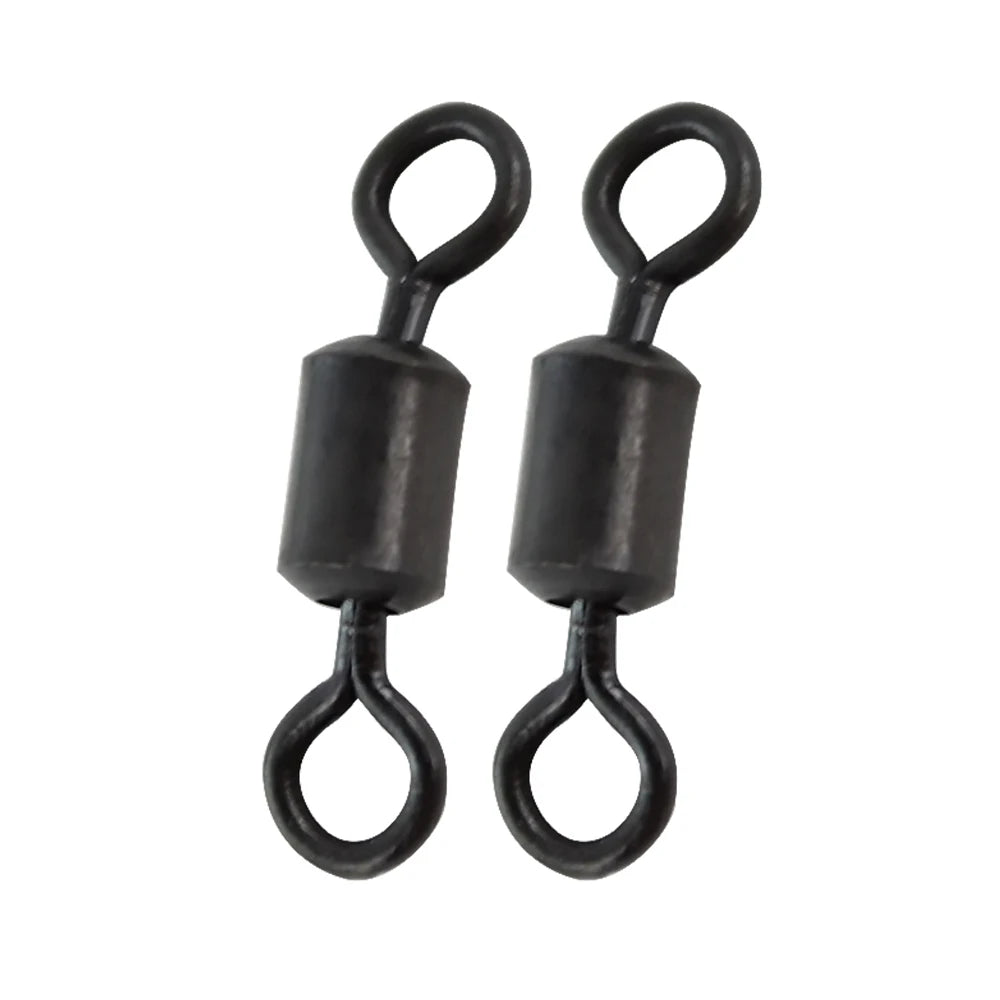 1000pcs in Bulk Fishing Rolling Swivels for Carp Fishing Long Body High Speed Swivel Snaps Carp Terminal Tackle AE045