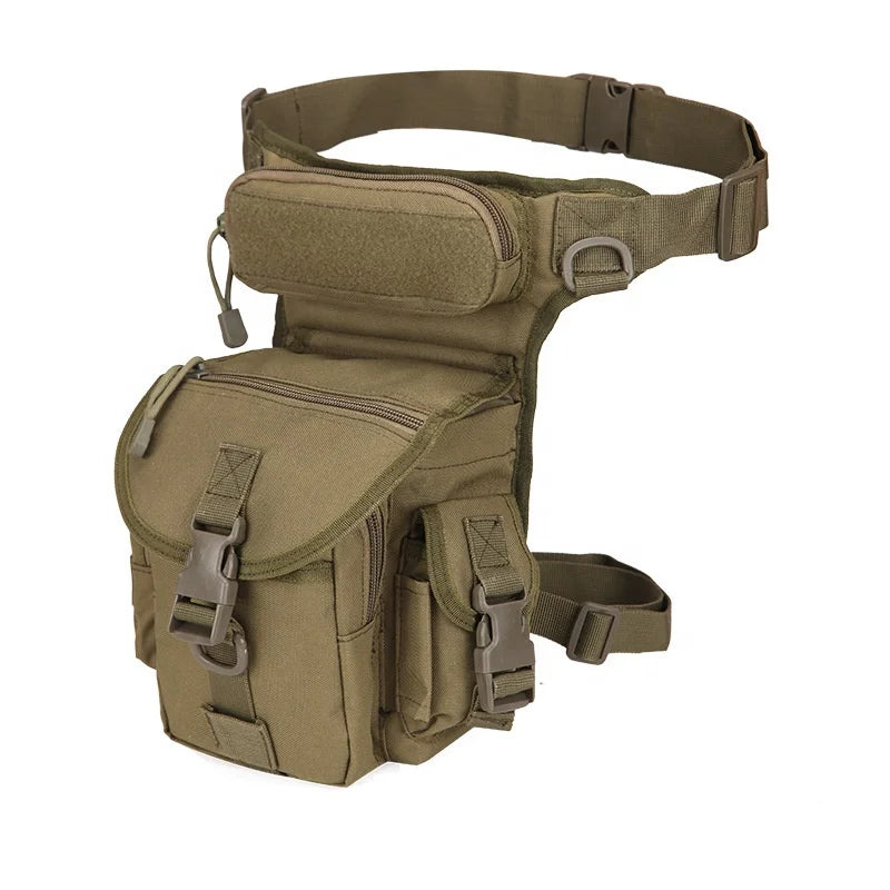 Waterproof Tactical Drop Leg Pouch Bag Cross Over Leg Rig Outdoor Bike Cycling Hiking Thigh Bag