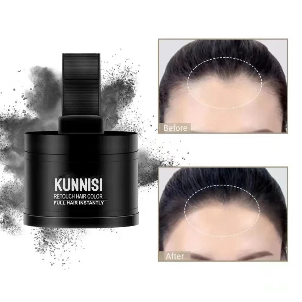 Custom Brand Long-Lasting Strong Hold Powder for White Root Hairline Cover Herbal Smoothing Hair Shadow Repair Natural Hairline
