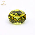 Wholesale Lab Sapphire Oval Cut Lab Grown Sapphire Gemstones Oval Loose Synthetic Gemstone Hydrothermal Lab Yellow Sapphire