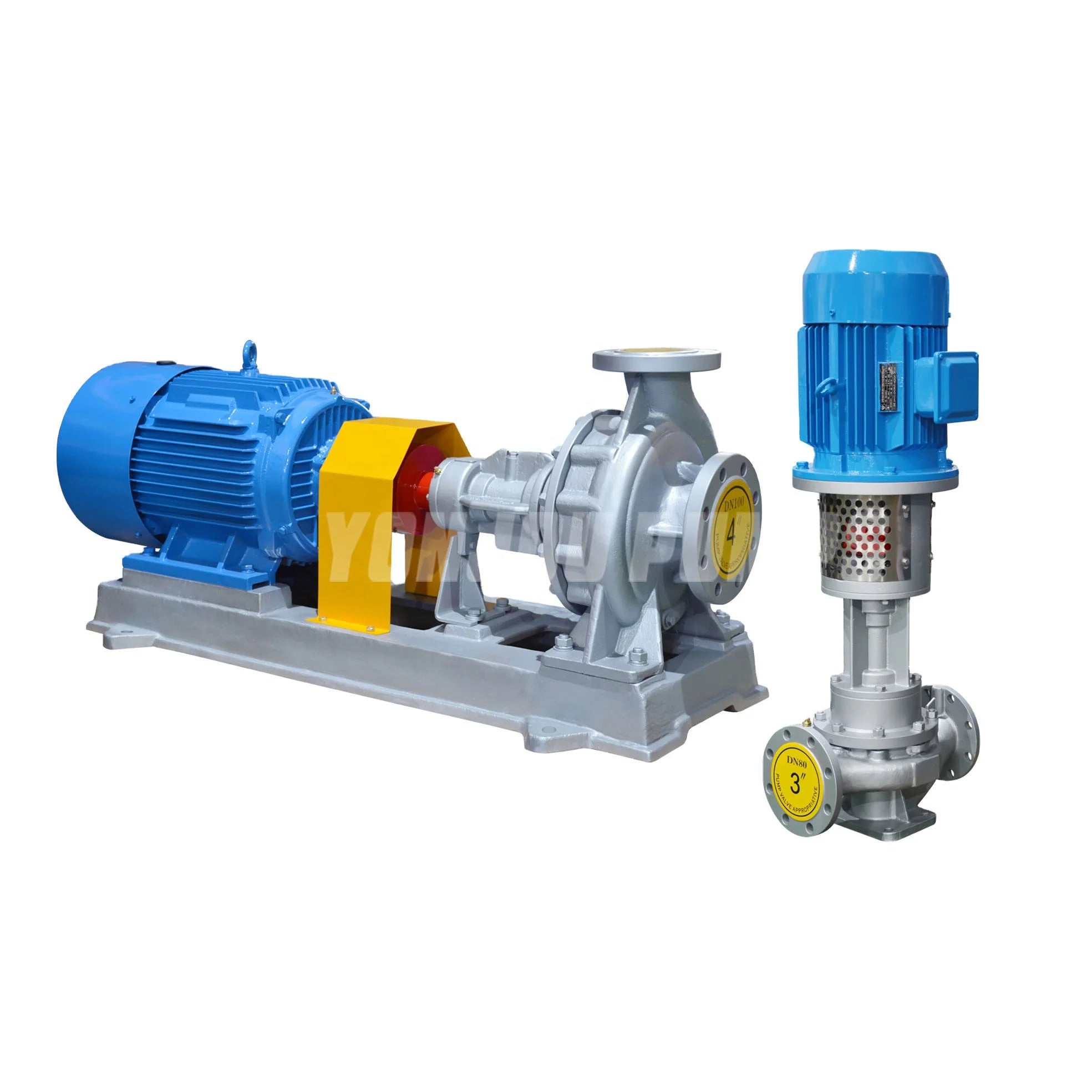 YONJOU LQRY Series 100hp Electric Sanitary Centrifugal Pump Horizontal Vertical High Temperature 370 Degree Hot Oil Pump 20-125