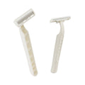 Eco Friendly 100% Biodegradable Material Triple Blade with Lubricating Disposable razor