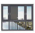 CE Certificated Aluminum Alloy Windows and Doors Thermal Break Casement Windows With Grill