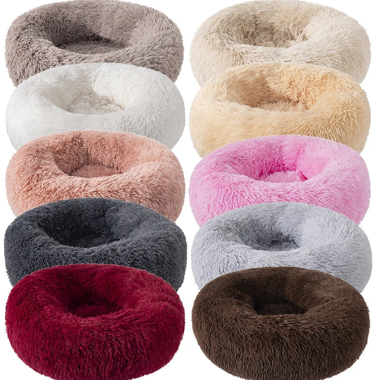 Super Soft Dog Bed Plush Cat Mat Pets Beds for Large Dogs Labradors House Round Cushion Pet Product Cats Accessories