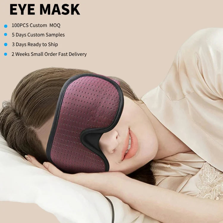 3D Contour Eye Mask for Hotel/Gift Small Order Welcome with Fast Shipping Blackout & Comfort OEM Service