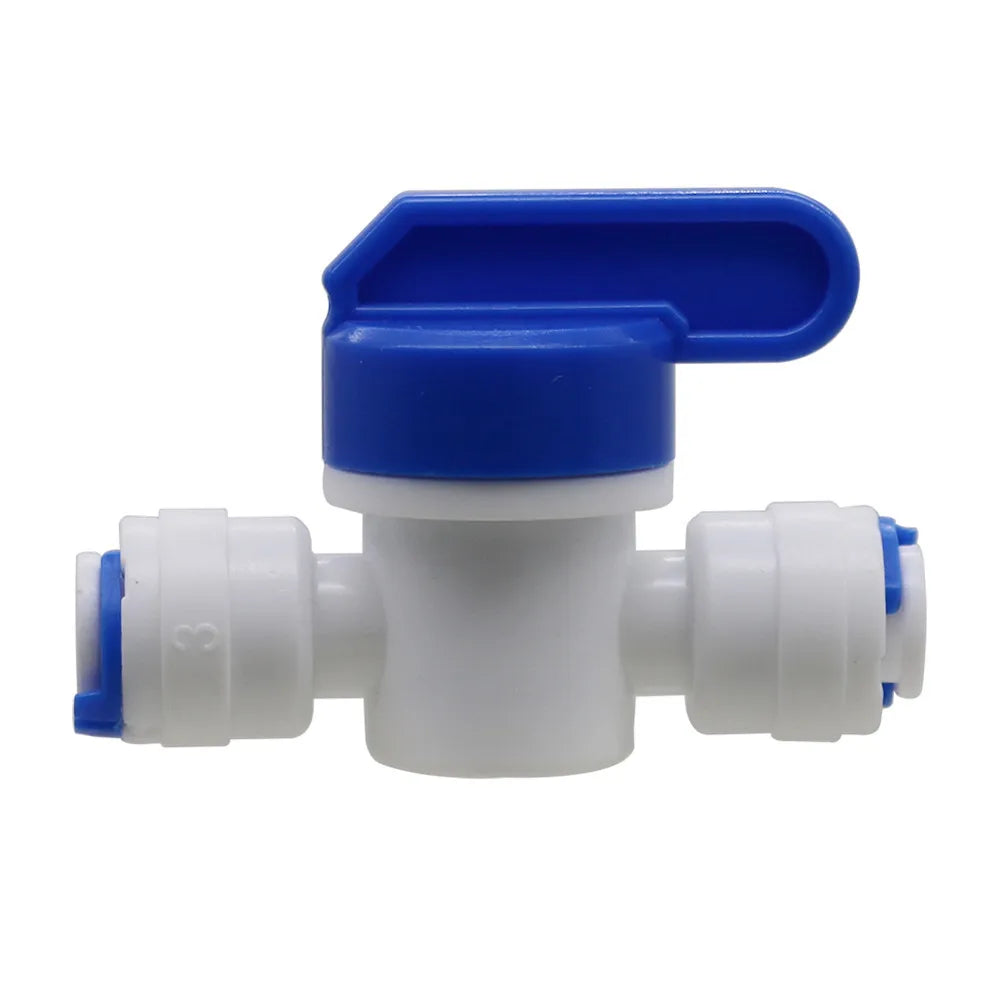1/4 Inch RO Water Filter Slip Lock Quick Connect Ball Valve Water Control for Water Purifiers Misting System