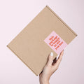 Modern Minimalist Printable Seal Stickers Shipping & Mailing Box Labels Custom Packaging Seals