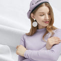 Knitted Cashmere Hand Feeling Like Stretch Cotton Spandex Jersey Fabric for T-shirt