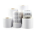 White Thermal Barcode Sticker Labels Roll No Ribbons for Shipping Product Identification Barcoding Part Bins