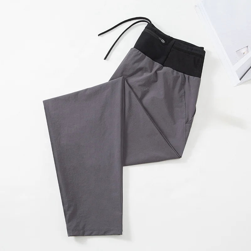 Men's Casual Sports Trousers Solid Color Cotton Fashion Men's Slim Pants