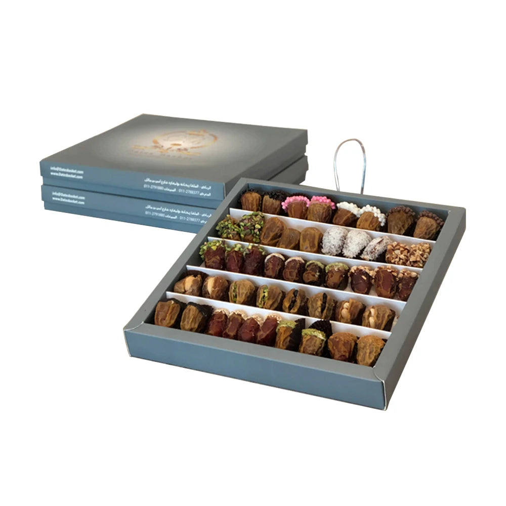 Wholesale Dates Fruit Packing Paper Insert/Plastic Tray Ramadan Dates Box Packaging