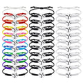 Manufacturer 80 Colors Baseball Softball Charm Unisex Men Lady Waxed Cotton Rope Cord Bracelet for Women