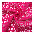 Water Soluble Floral Embroidered Organza 3D Embroidery Cotton Lace Organza Tulle Clothing Accessories Manual DIY Lace Fabric