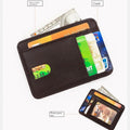 Wholesale Genuine Leather Credit Card Holder Smart Wallet Holder Rfid Men's Mini Card Holder