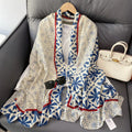 Luxury  Scarf Hijab Women Soft Warm Neck Beach Stoles 2025 Head Scarves Echarpe Shawl Large Wrap Echarpe Bandana