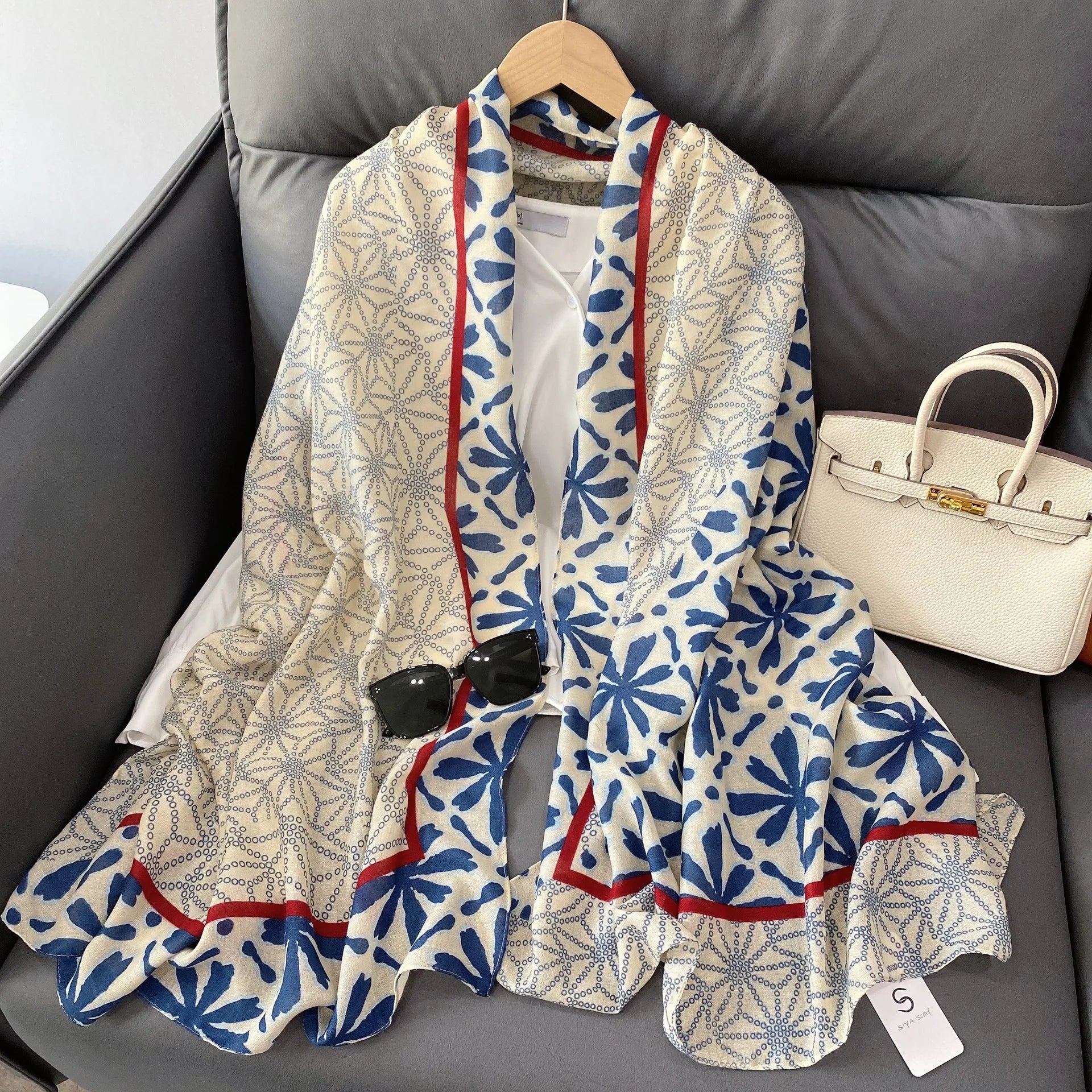 Luxury  Scarf Hijab Women Soft Warm Neck Beach Stoles 2025 Head Scarves Echarpe Shawl Large Wrap Echarpe Bandana