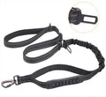 Kingtale Pet Supplies 4 in 1 Heavy Duty Dog Lead With Car Seat Belt and Soft Padded Handle Reflective Big Dog Leash Bungee