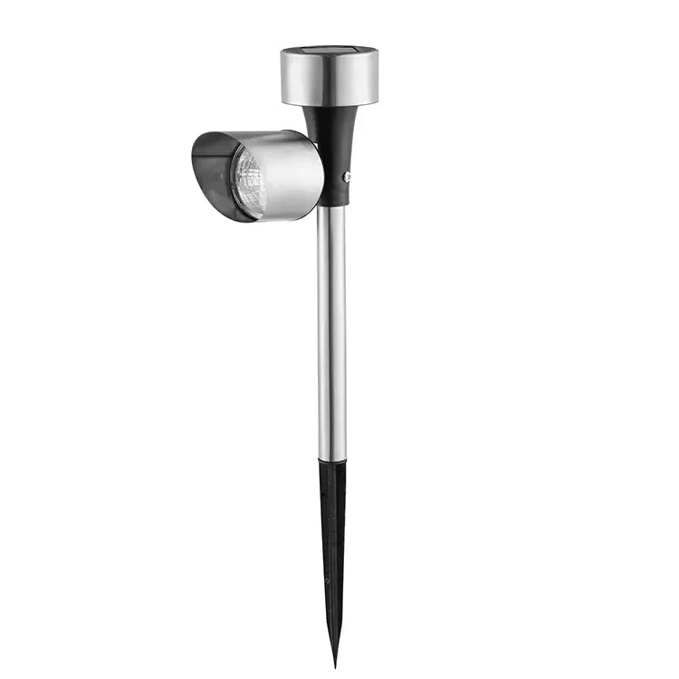 Bright Pathway Outdoor Garden Stainless Steel Waterproof Auto On/off Wireless Landscape Solar Stake Lawn Light