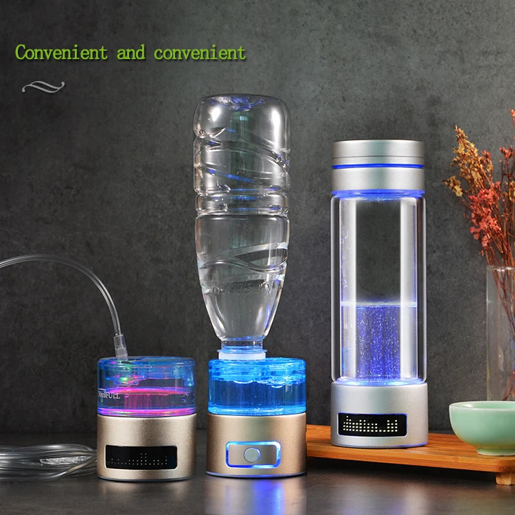 Moreshine 2026 Hydrogen-Rich Cup Water Ion Generator Portable Hydrogen Cup for Home Use 220V