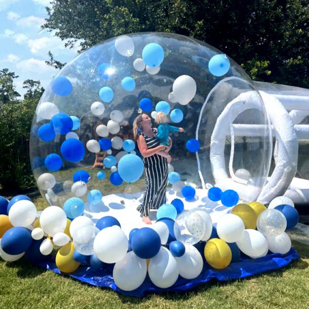 10FT/3m Commercial Grade PVC Outdoor Bubble House Transparent Inflatable Crystal Dome Bubble Tent Inflatable Bubble House Tent