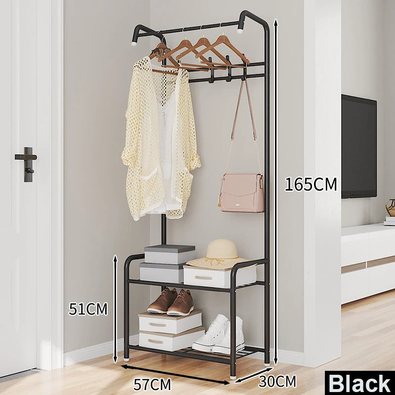 Metal Standing Coat Hat Living Room Furniture Coat Rack for Home Hotel Removable Bedroom Hanging Clothes Rack