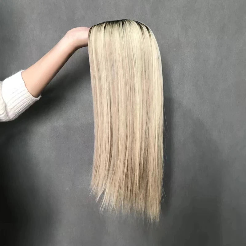 Kosher Topper for Women Clip in Hair 6x7 7x8 8x9 Silk Base Weft Back Human Hair Toupee Real Scalp Russian Virgin Human Hair