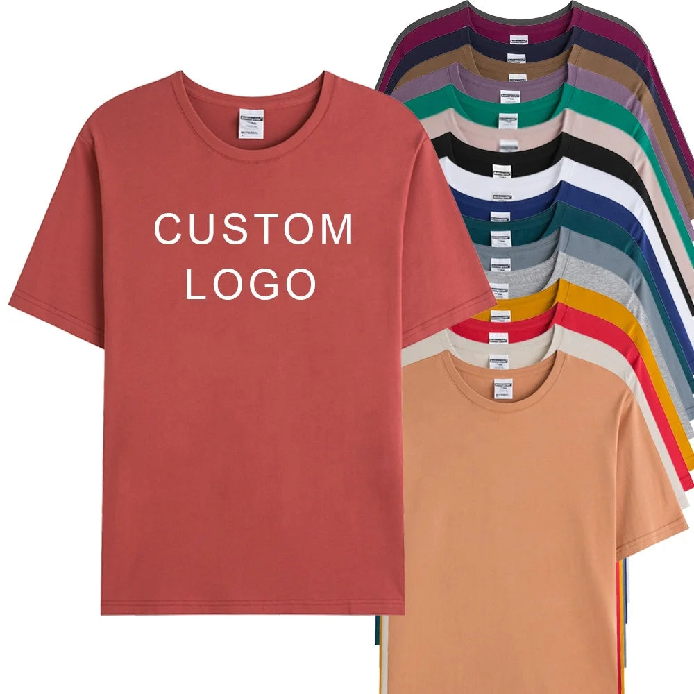 Summer Men's T Shirt Premium 100% Cotton Custom Logo Sublimation Print Bulk Order Round Neck Plain Premium Good Omens T Shirt