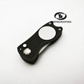 Golf Divot Tool Right Handed Zinc Alloy Wedge Shaped Blank Single Prong Divot Tool