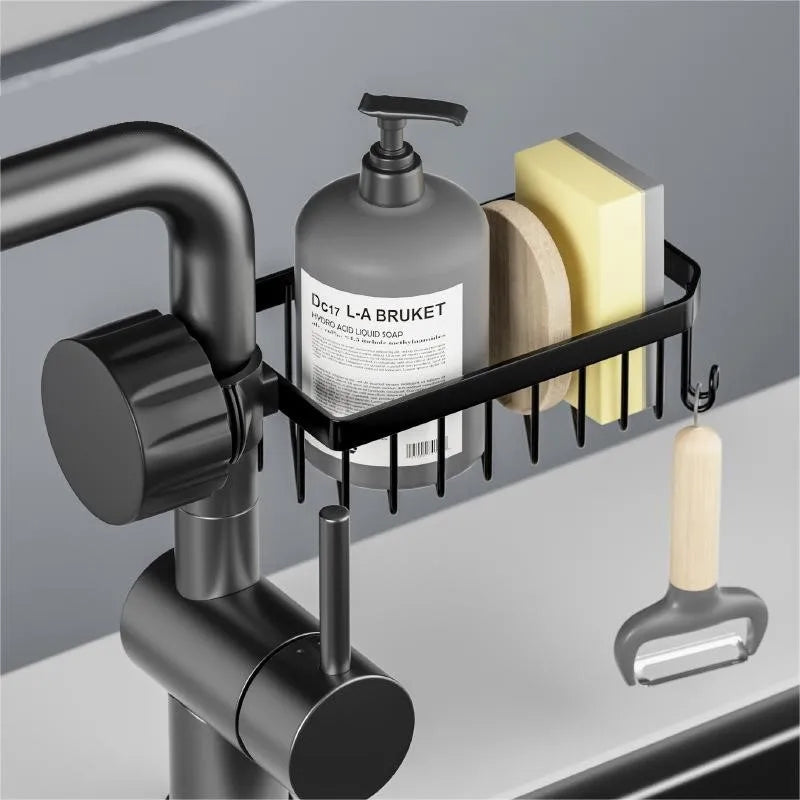 Customization Acceptable High Quality Stainless Steel 304 Kitchen Bathroom Wall Mounted Multifunction Home Organizer Storage