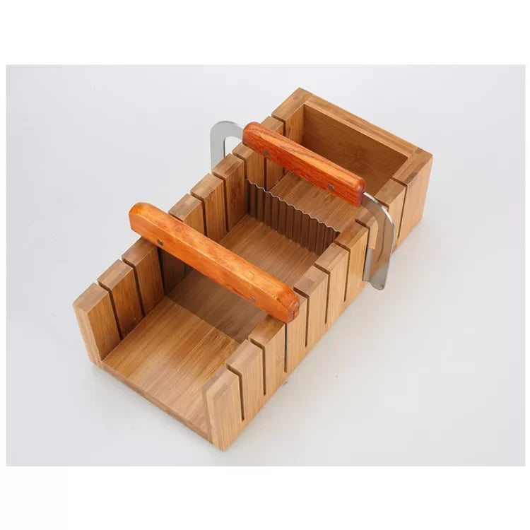 Bamboo Wood Soap Mold Kit Handmade Bread Soap Mold Soap Making Tool Trimmer Cutting Tool