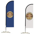 Custom Promotional Beach Feather Banner Kit Ground Spike Teardrop Flags Ideal Outdoor Branding Events Business Promotion
