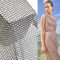 S274 SS16 SS12 SS10 Soft Stretch Rhinestone Fishnet Mesh Fabric Elastic Mesh Fabric Cuttable for Clothing Bag Party Decoration