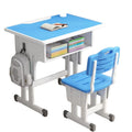 Modern Design School Classroom Furniture Set Primary School Student Desk and Chair Made of Metal and MDF