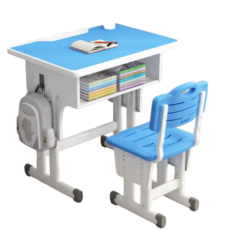 Modern Design School Classroom Furniture Set Primary School Student Desk and Chair Made of Metal and MDF