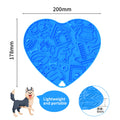Heart Shape Silicone Lick Mat for Dogs Cats with Suction Cup Wall Mounted Slow Feeder Calming Mat BPA Free Dishwasher Safe