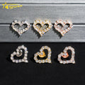 Ready to Ship Fashion Jewelry Earrings 925 Silver Screw Back Moissanite Stud Earrings Custom Earrings for Girls