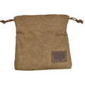 Customized Waxed Canvas Drawstring Golf Stand Ball Tee Holder Bag Golf Accessories Pouch