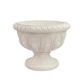 Hot Sale Elegant White Resin Flower Pot Set with Carved PatternOutdoor Garden Decor for Balcony LawnClassic Planter Collection