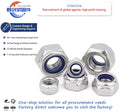 Polished Nylon Lock Nut Manufacturer with Zinc Plated Finish DIN982 DIN985 High Strength Galvanized Nylock Nut